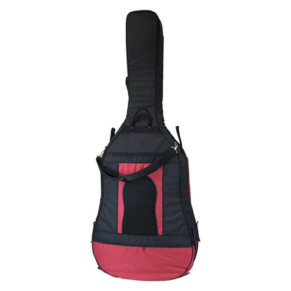 HQ Ultra-Pro Double Bass Bag with Wheel System 7/8 - Red — view 3