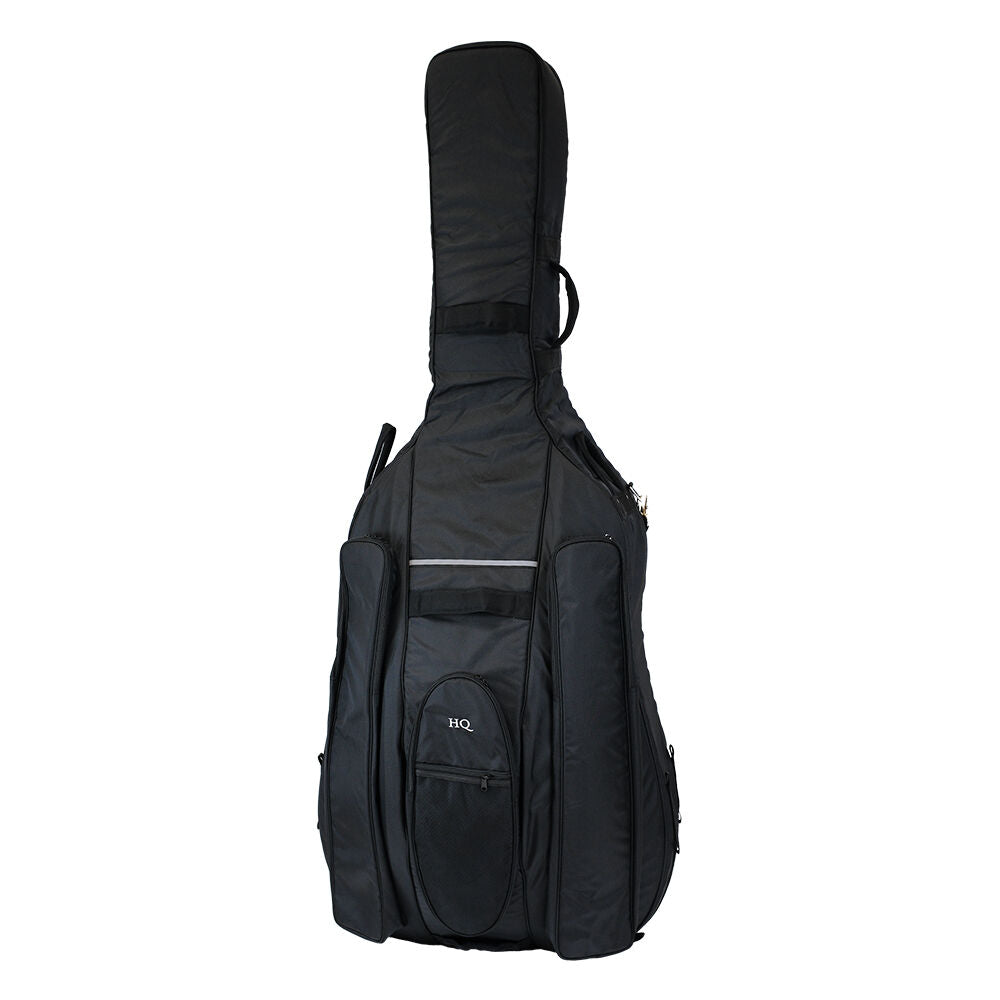 HQ Ultra-Pro Double Bass Bag with Wheel System 3/4 - Black — view 2