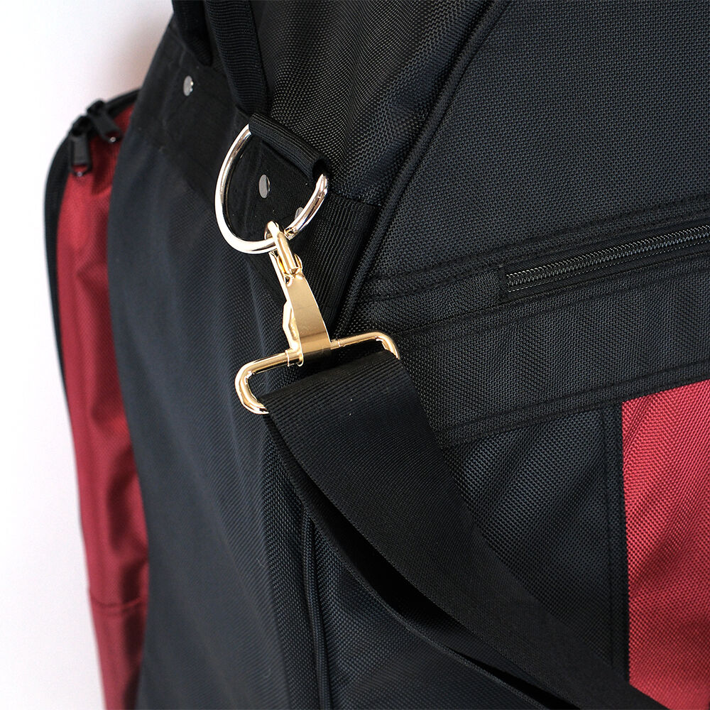 HQ Ultra-Pro Double Bass Bag with Wheel System 3/4 - Red — view 6