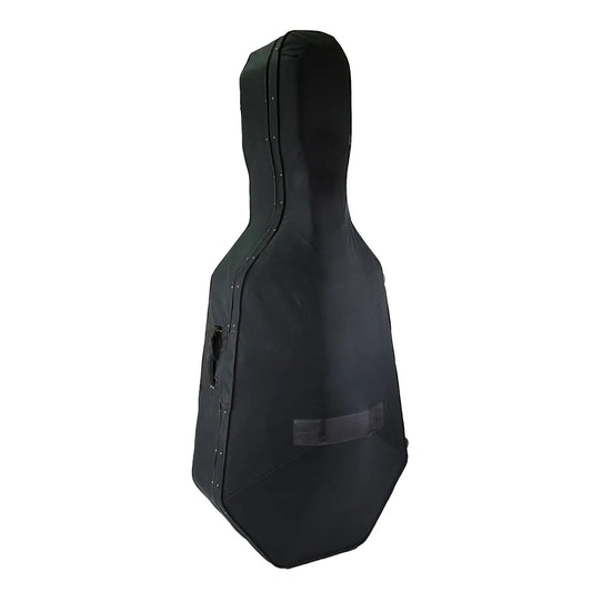 Double Bass Case Lightweight Polyfoam with Wheels Black 1/2