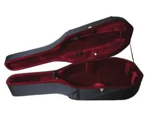 Lightweight Double Bass Case Black/Wine 1/2