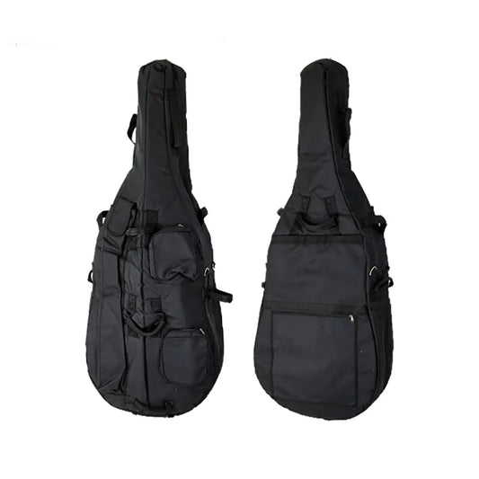 Enrico Deluxe Heavy-Duty Double Bass Bag with 10 Handles for 1/8 Size