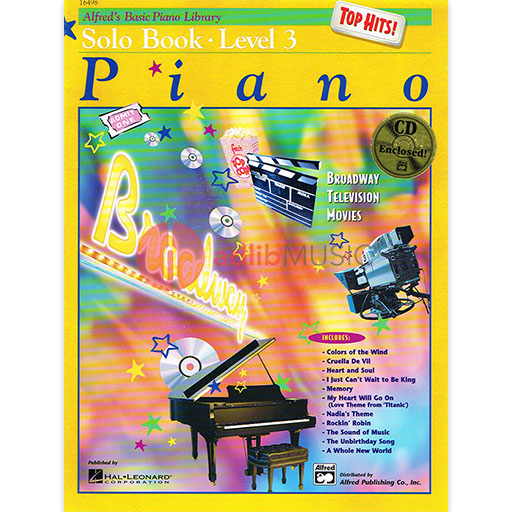 ABPL Top Hits Solo Book 3 with CD - Piano Sheet Music and Method Book