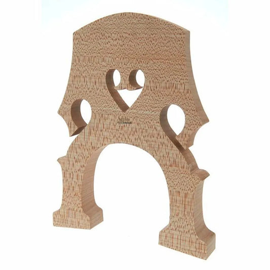 Aubert Untreated Double Bass Bridge 4/4 Model #20, 165mm Leg Width, Maple, Standard Arch, Made in France