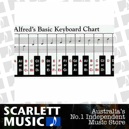 Alfred's Basic Keyboard Chart, Two Sided Fold Out 5 Octaves — view 2