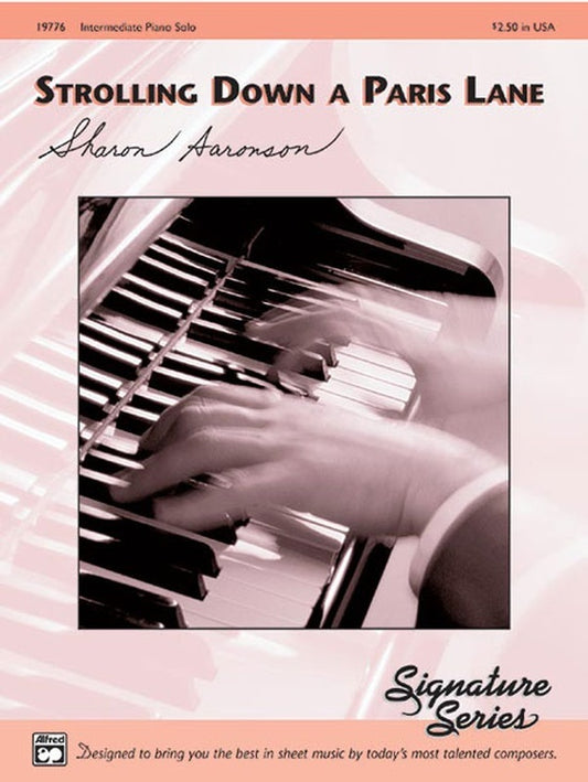 Strolling Down a Paris Lane Piano Solo Sheet Music