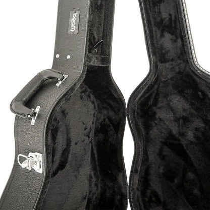 Beam Arched-Top Wooden Classical Guitar Case with Plush Interior and Padded Handle — view 3