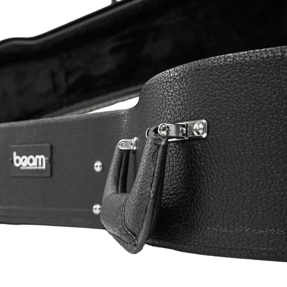 Beam Arched-Top Wooden Dreadnought Guitar Case with Plush Interior and Storage Compartment — view 3