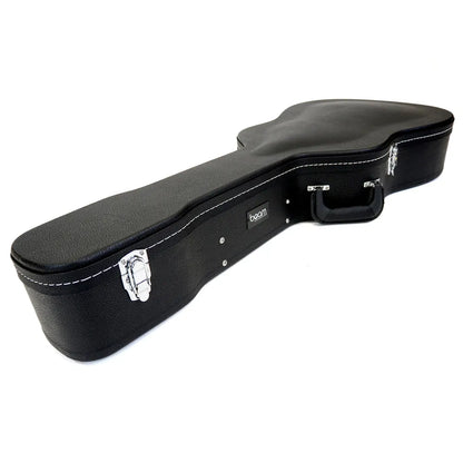 Beam Arched-Top Wooden Dreadnought Guitar Case with Plush Interior and Storage Compartment — view 4