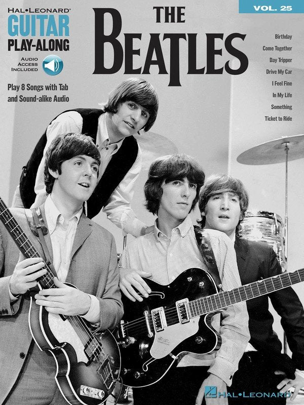 Beatles — Guitar Play-Along Vol. 25, Book/Online Audio (Hal Leonard)