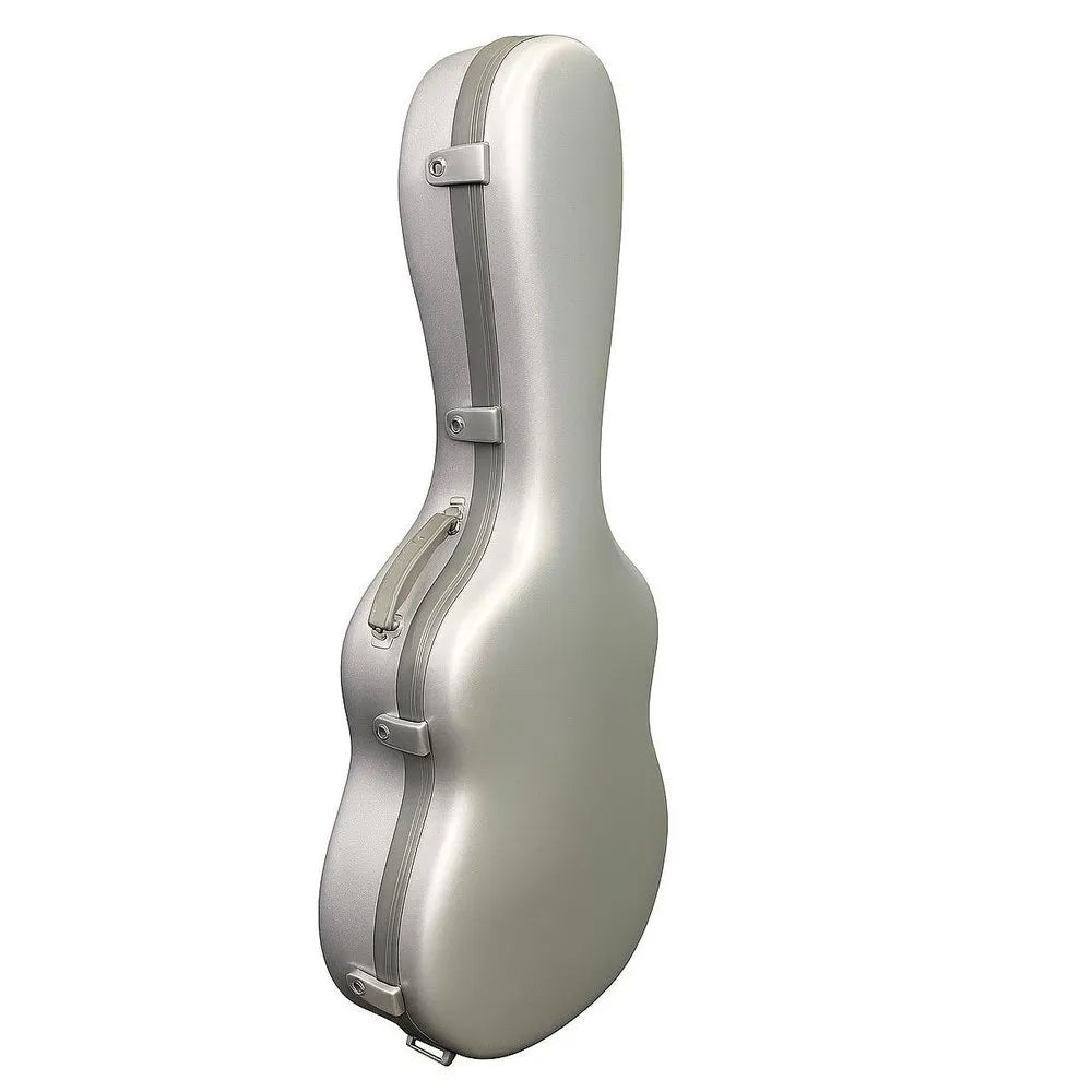 HQ Classical Guitar Case - Polycarbonate Silver, 1070x450x185 mm, Weight: 3.3 kg