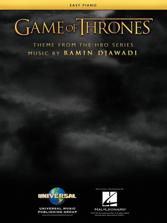Game of Thrones Theme — Easy Piano Sheet Music (Hal Leonard)