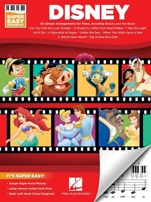 Disney — Super Easy Songbook, E-Z Play (Hal Leonard)