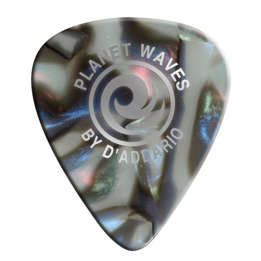 Planet Waves Abalone Celluloid Guitar Picks 100 pack, Extra Heavy