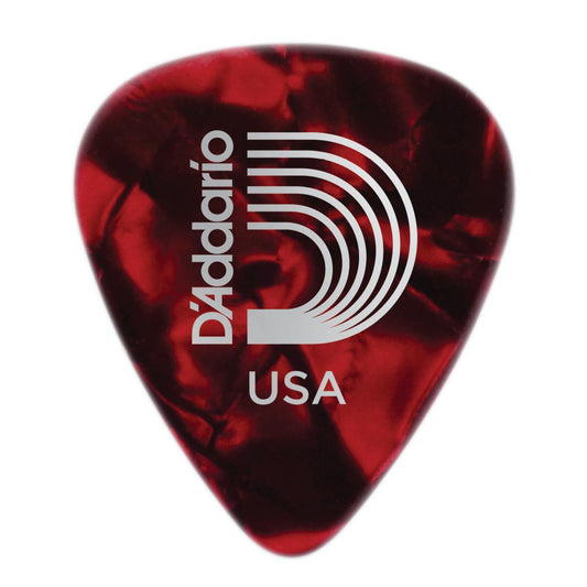 Planet Waves Red Pearl Celluloid Guitar Picks, 25 pack, Extra Heavy