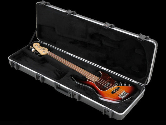 SKB 1SKB-44PRO Rectangular Electric Bass Case for P/J Guitars with Travel Sentry Approved Locking Latches