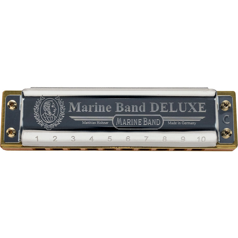 Hohner Marine Band Deluxe Harmonica in Db Key with Improved Design and Zipper Case — view 5