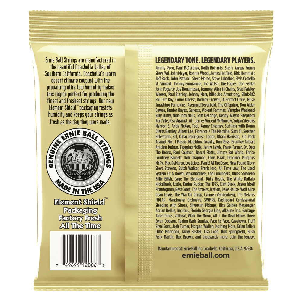 Ernie Ball Earthwood Extra Light 80-20 Bronze Acoustic Guitar Strings, 10-50 Gauge — view 2