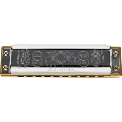 Hohner Marine Band Crossover Harmonica Key of D with Bamboo Comb and Zipper Case — view 6
