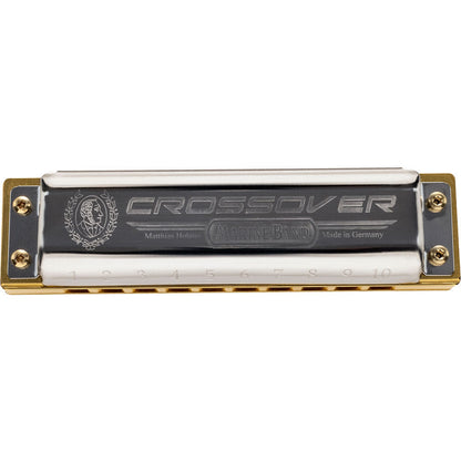 Hohner Marine Band Crossover Harmonica Key of D with Bamboo Comb and Zipper Case — view 5