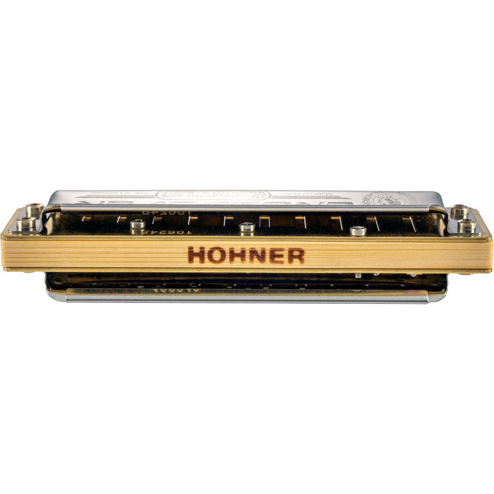 Hohner Marine Band Crossover Harmonica - Key of G, Professional Quality, Bamboo Comb, Airtight, Modern Tuning, Includes Sturdy Zipper Case — view 4
