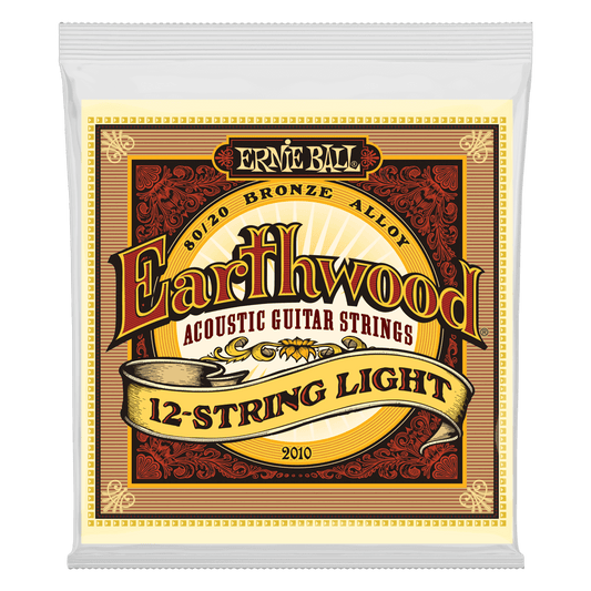 Ernie Ball Earthwood Light 12-String 80-20 Bronze Acoustic Guitar Strings, 9-46 Gauge