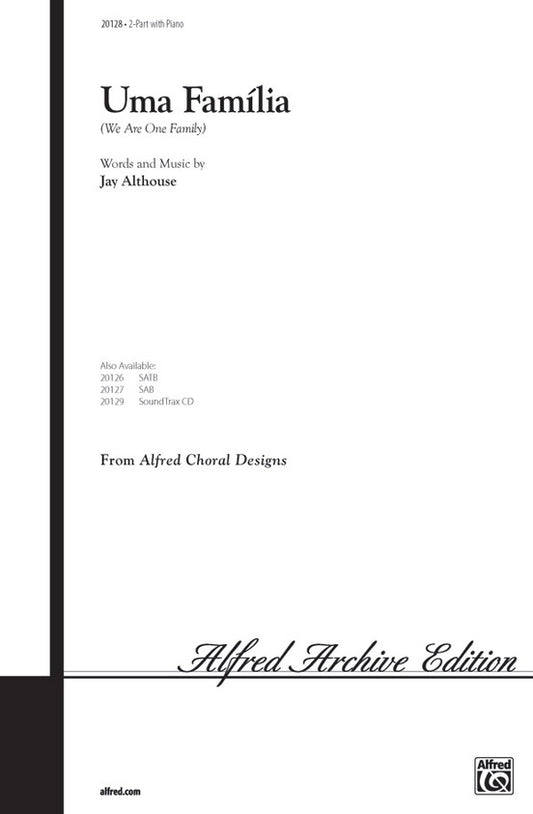 Uma Familia SA Choral Sheet Music