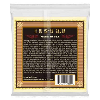 Ernie Ball Earthwood Medium 12-String 80-20 Bronze Acoustic Guitar String, 11-28 Gauge — view 2