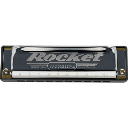 Hohner Rocket Harmonica in Key of Bb - Progressive Series, Ergonomic Design, Loud Sound, Sturdy Zipper Case, Made in Germany — view 5