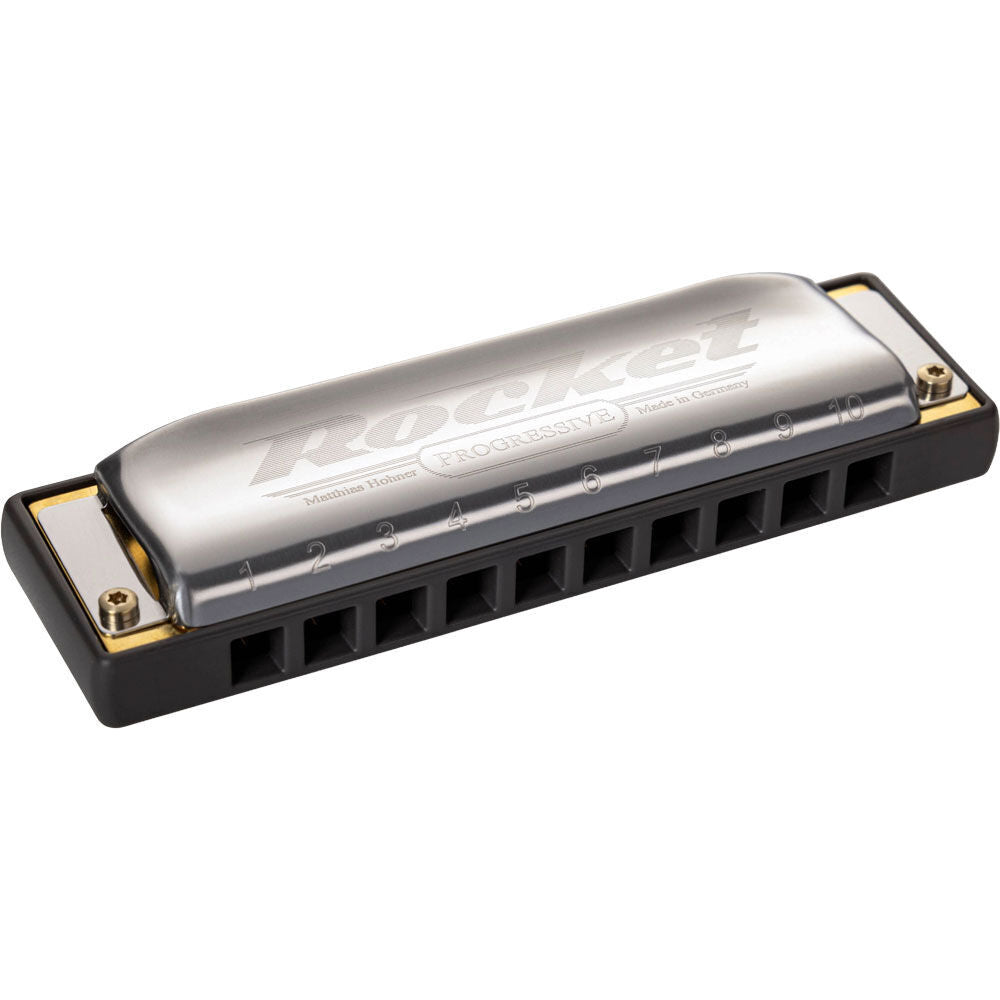 Hohner Rocket Harmonica in Key of D - Progressive Series, Ergonomic Design, Loud Projection, Sturdy Case, Made in Germany — view 2