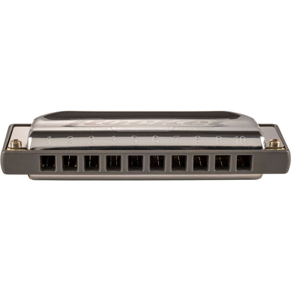 Hohner Rocket Harmonica in Db - Progressive Series, Ergonomic Design, Loud Projection, Includes Sturdy Zipper Case, 12 Keys Available — view 3