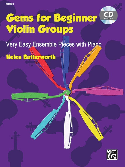 Gems For Beginner Violin Groups Book/CD