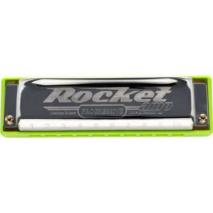 Hohner Rocket Amp Harmonica in Bb - Loud and Comfortable Design with Rounded Comb, Includes Sturdy Zipper Case, Progressive Series — view 6