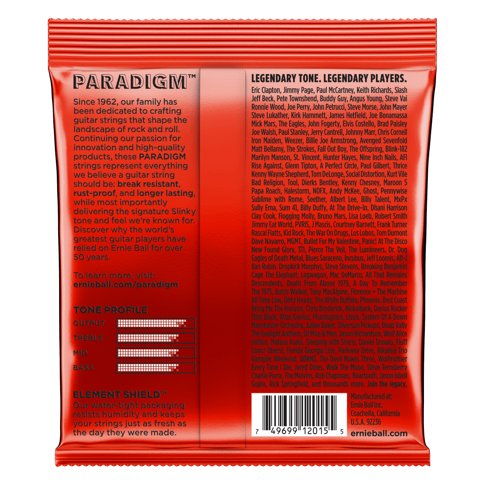 Ernie Ball Skinny Top Heavy Bottom Slinky Paradigm Electric Guitar Strings — view 2