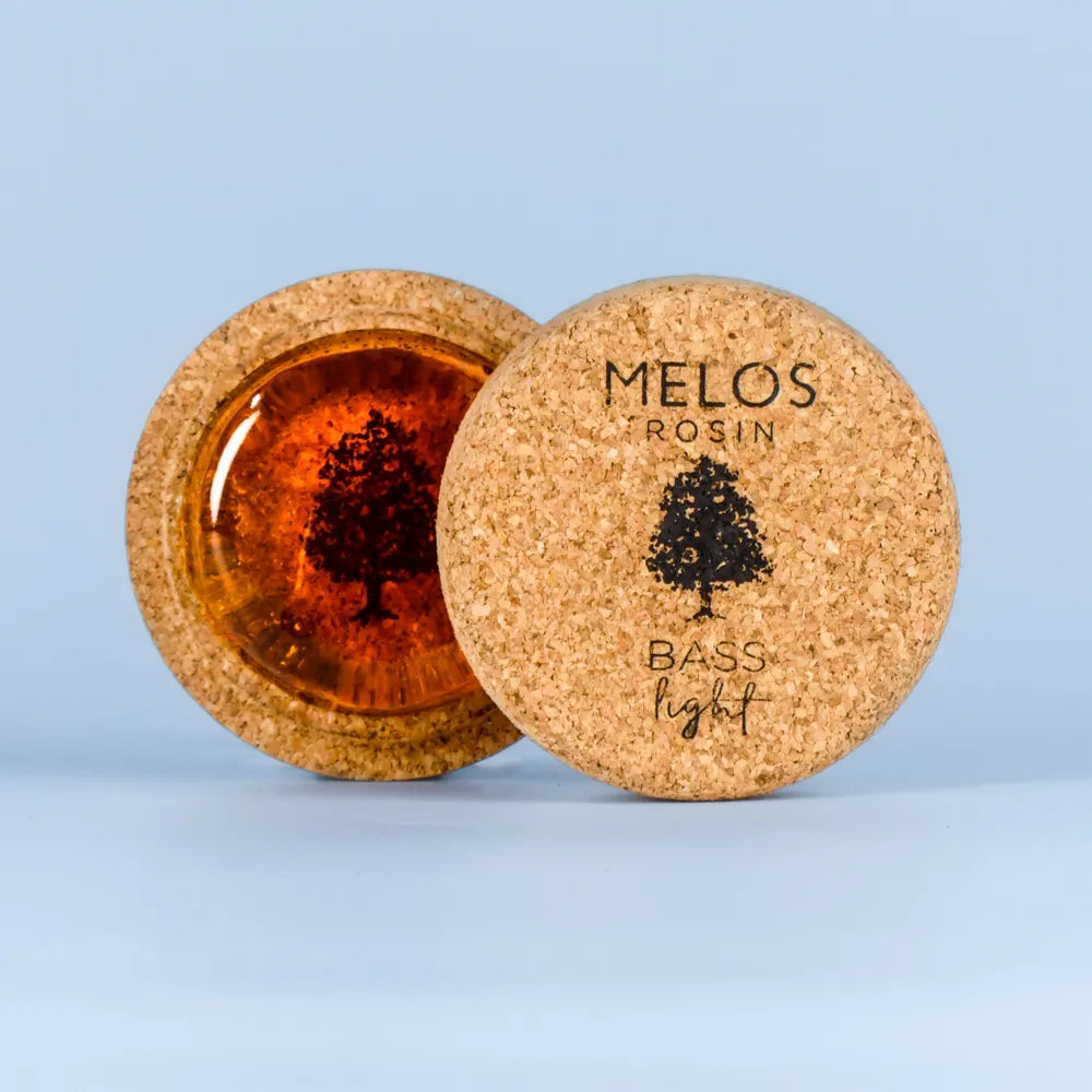 Melos Light Rosin for Double Bass - Handmade, Soft Grip, Medium/Low Wave Frequencies