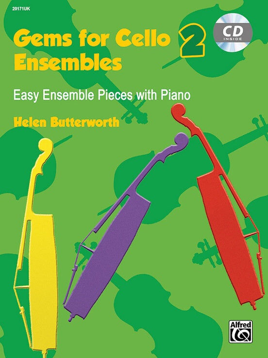 Gems for Cello Ensemble 2 Book/CD by Helen Butterworth - Alfred 20171UK