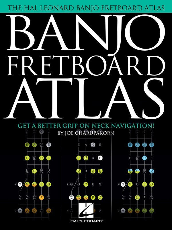 Banjo Fretboard Atlas 160 Pages Hal Leonard Banjo 12-Key Scale and Chord Diagrams