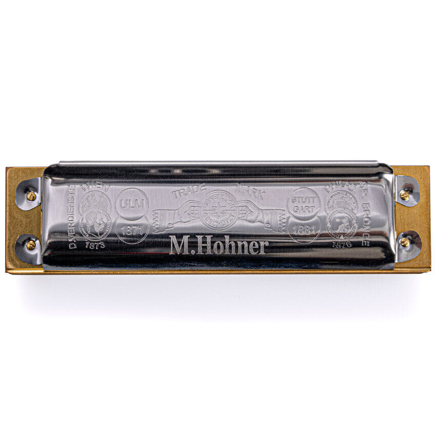 Hohner Marine Band 125th Anniversary Edition Harmonica Key of C, Diatonic, 10 Holes, Pearwood Comb, Vintage Box — view 3