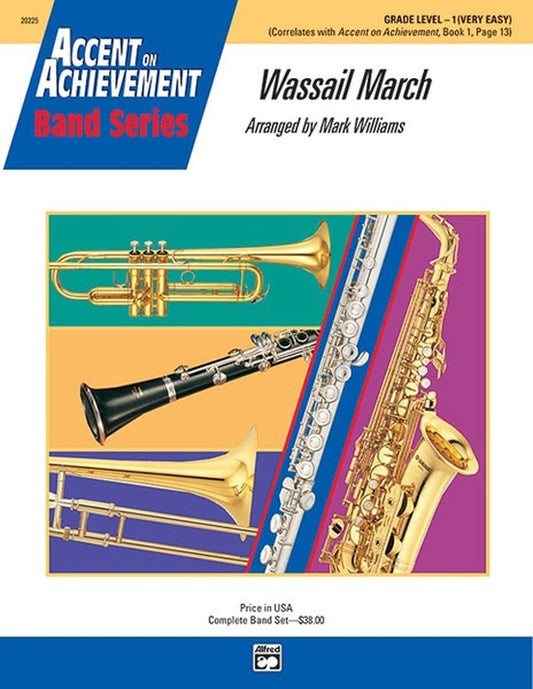 Wassail March Concert Band Sheet Music Grade 1