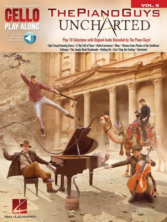 The Piano Guys: Uncharted — Cello Play-Along Vol. 6, Book/Online Audio (Hal Leonard)