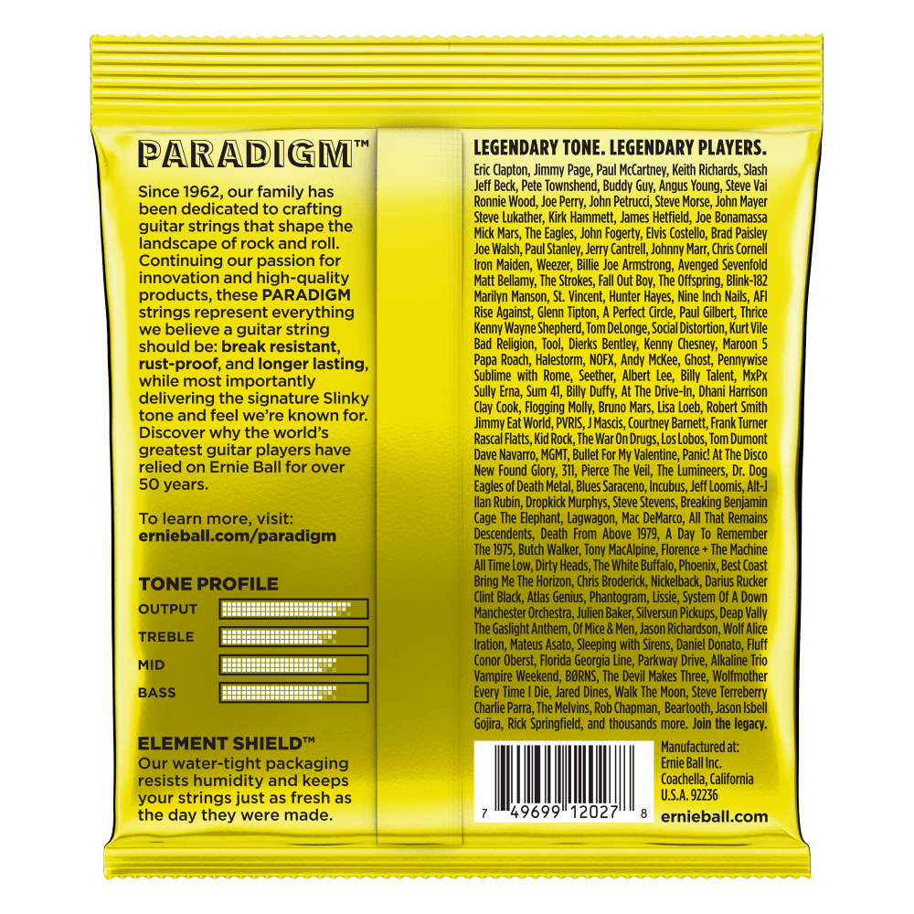 Ernie Ball Beefy Slinky Paradigm Electric Guitar Strings, 11-54 Gauge — view 2