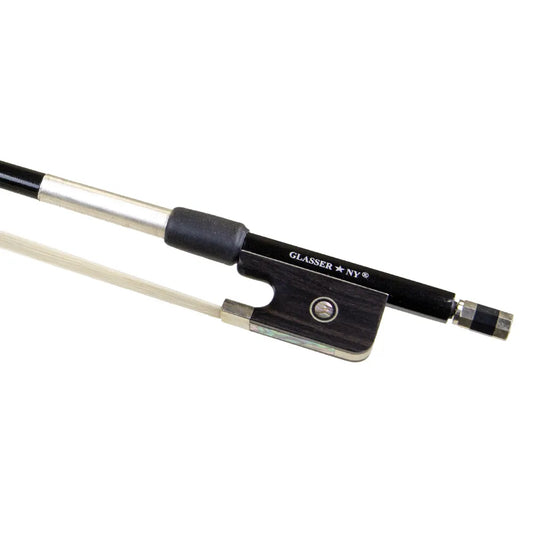 Glasser Carbon Fibre Viola Bow 70gm with Ebony Frog and Nickel Silver Winding
