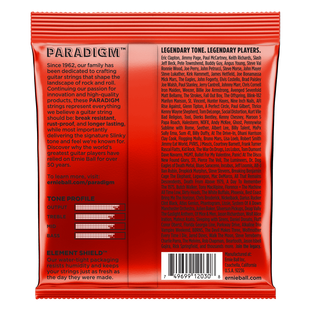 Ernie Ball Skinny Top Heavy Bottom Slinky Paradigm 7-String Electric Guitar Strings — view 2