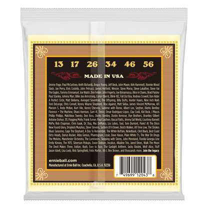Ernie Ball Earthwood Silk and Steel Regular 80-20 Bronze Acoustic Guitar String, 13-56 Gauge — view 2