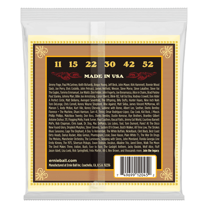 Ernie Ball Earthwood Silk and Steel Soft 80-20 Bronze Acoustic Guitar String, 11-52 Gauge — view 2
