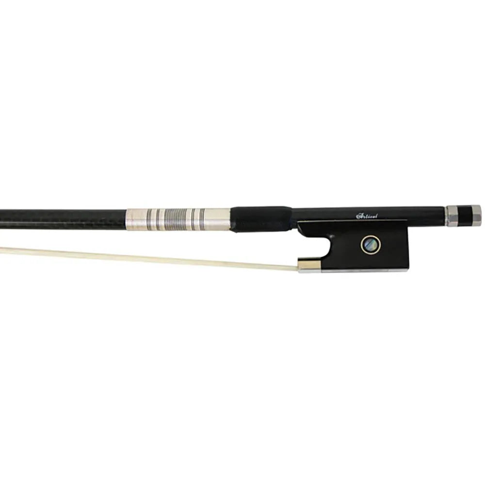 Violin Bow - Articul Carbon Fibre Braided Black & Silver