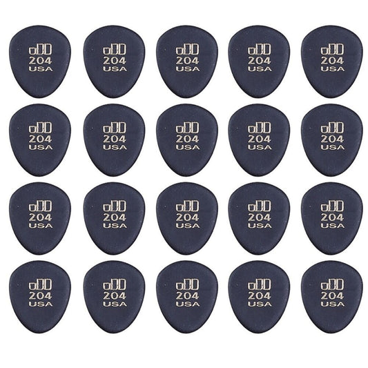 24 x Jim Dunlop JD Jazztones 204 Round Tip Guitar Picks 477R204 Jazz