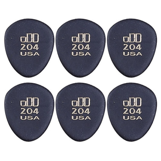6 x Jim Dunlop JD Jazztones 204 Round Tip Guitar Picks 477R204 Jazz