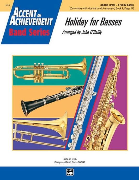 Holiday For Basses Concert Band Gr 1