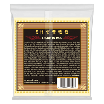 Ernie Ball Earthwood Silk and Steel Soft 12-String 80-20 Bronze Acoustic Guitar String, 9-46 Gauge — view 2